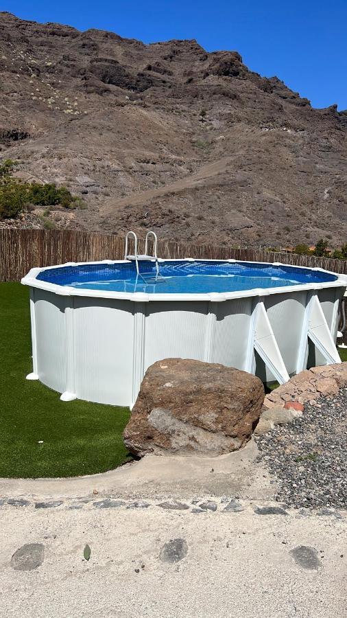Casa Rural Con Bano Adaptado Y Piscina En Mogan Exterior photo